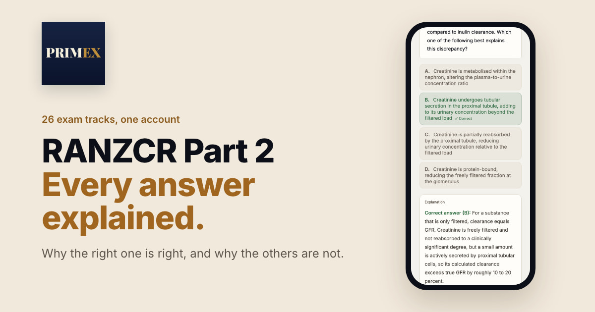 Contrast Ranzcr RANZCR Part 2 Clinical Radiology 2026 Prep | PRIMEX Study
