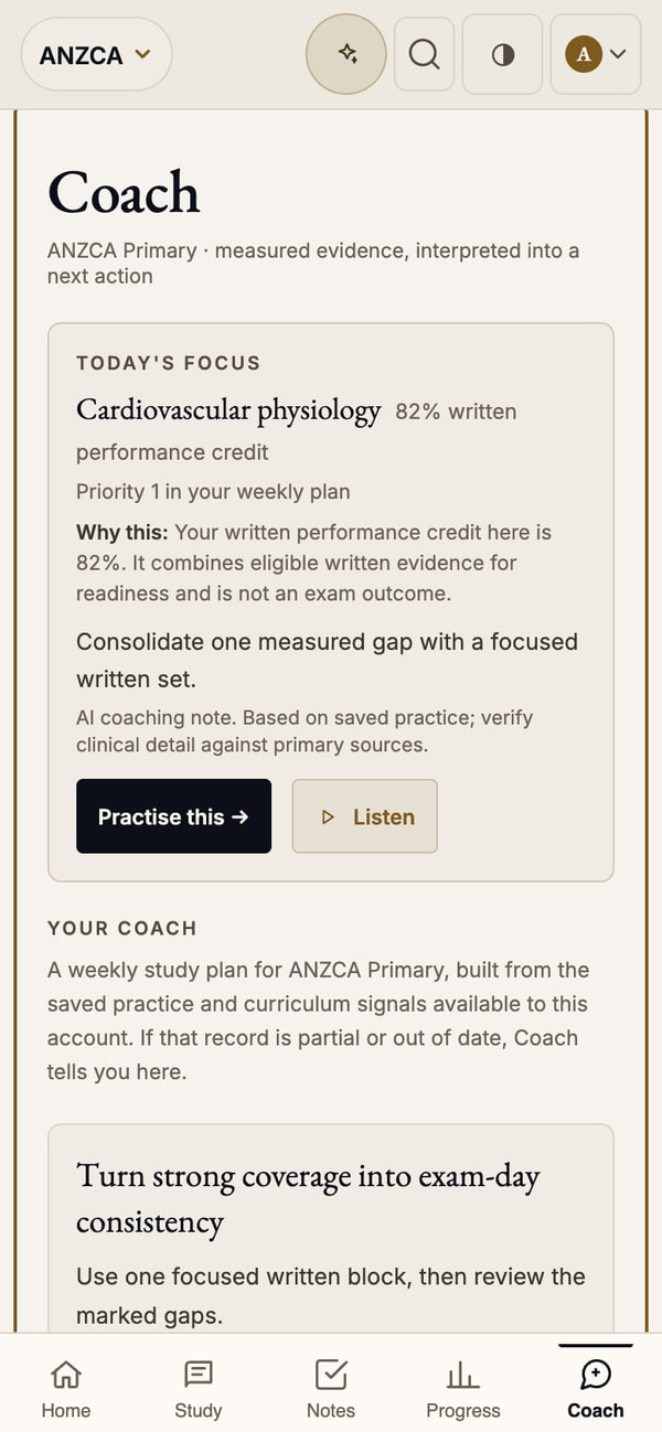 Current PRIMEX coach turning saved practice into a focused weekly plan