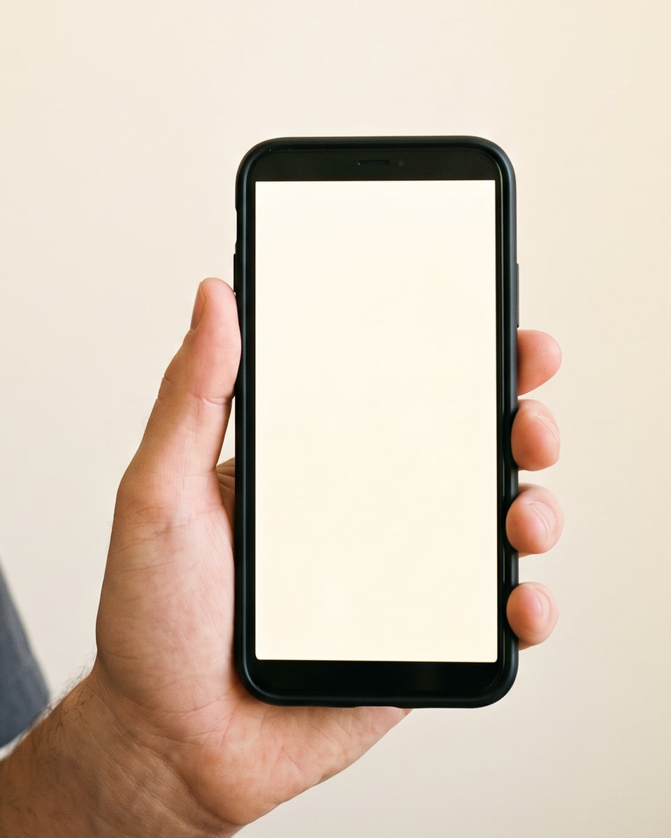 A trainee holding a phone with PRIMEX study progress displayed